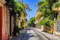 Panoramic view of the Callejon de los Estribos street at the morning