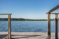 Panoramic view of calm water Royalty Free Stock Photo