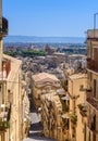 Panoramic view of Caltagirone, Catania province, sicily, italy