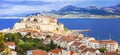 Panoramic view of Calvi - Corsica island Royalty Free Stock Photo