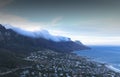 Panoramic view on Cambs Bay from Lion`s Head Royalty Free Stock Photo