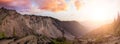 Panoramic View of Canadian Mountain Landscape Royalty Free Stock Photo