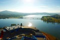 Panoramic view of Canberra Australia in daytime Royalty Free Stock Photo