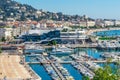 Panoramic view of Cannes, France.