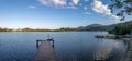 Panoramic view of Canto da Lagoa area of Lagoa da Conceicao - Florianopolis, Santa Catarina, Brazil Royalty Free Stock Photo