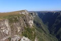 Panoramic view of the canyon relief Royalty Free Stock Photo