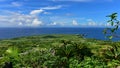 Panoramic view of Cape Hedo in Okinawa Royalty Free Stock Photo
