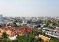 Panoramic view of the capital of Thailand from the hill Royalty Free Stock Photo