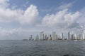 A panoramic view from Cartagena de Indias, Colombia