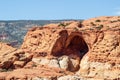 Panoramic view of Cassidy Arch in Capitol Reef National Park. Utah, USA Royalty Free Stock Photo