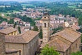 Panoramic view of Castell'Arquato. Emilia-Romagna. Italy. Royalty Free Stock Photo
