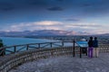 Panoramic view of Castellamare del Golfo in Sicily from the terr Royalty Free Stock Photo