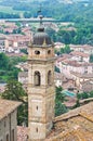 Panoramic view of CastellArquato. Emilia-Romagna. Italy. Royalty Free Stock Photo