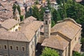 Panoramic view of CastellArquato. Emilia-Romagna. Italy. Royalty Free Stock Photo