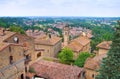 Panoramic view of Castellarquato. Emilia-Romagna. Italy. Royalty Free Stock Photo
