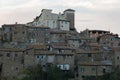 Panoramic view of Castelnuovo di Porto medieal town near Rome in Lazio Italy