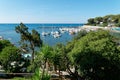 Panoramic view of Castiglioncello pretty seaside village along the coast of the Etruscans in Tuscany , Italy Royalty Free Stock Photo