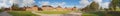 Panoramic view of Castle Bothmer (Germany) Royalty Free Stock Photo