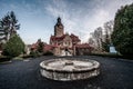 Panoramic view on the castle Czocha Royalty Free Stock Photo
