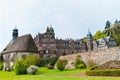 Panoramic view on the castle Emmerthal Royalty Free Stock Photo