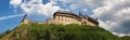 Panoramic view of castle Karlstejn, Czech Republic Royalty Free Stock Photo