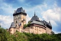 Panoramic view of castle Karlstejn, Czech Republic Royalty Free Stock Photo