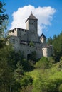 Panoramic view of Castle Taufers in Campo Tures, South Tyrol Royalty Free Stock Photo