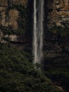 Panoramic view of Catarata del Gocta waterfall cataract cascade in Bongara Amazonas near Chachapoyas in Peru andes