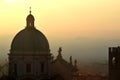 Panoramic view of the cathedral dome of Brescia