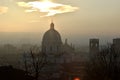 Panoramic view of the cathedral dome of Brescia