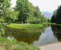 Panoramic view of the Catherine garden in the afternoon