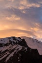 Panoramic view of the Caucasus mountains