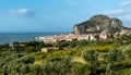 Panoramic view of Cefalu, Sicily Royalty Free Stock Photo