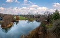 Panoramic view of Central Park and Turtle Pond during late autumn - New York, USA Royalty Free Stock Photo