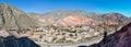 Panoramic view of Cerro de los Siete Colores, Argentina Royalty Free Stock Photo