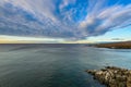 Panoramic view from Cerro Tijeretas, Galapagos islands, Ecuador Royalty Free Stock Photo