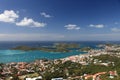 Panoramic view of Charlotte Amalie Royalty Free Stock Photo