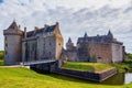 Panoramic view of Chateau de Suscinio in Gulf of Morbihan, Britt