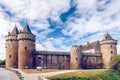 Panoramic view of Chateau de Suscinio in Gulf of Morbihan, Britt