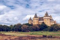 Panoramic view of Chateau de Suscinio in Gulf of Morbihan, Britt