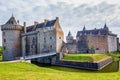 Panoramic view of Chateau de Suscinio in Gulf of Morbihan, Britt