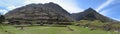 Panoramic view of the ruins of Chavin de Huantar, Peru