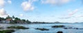 Panoramic View at the Chaweng Beach in Koh Samui, Thailand Royalty Free Stock Photo