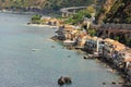 Panoramic view of the Chianalea village of Scilla Royalty Free Stock Photo