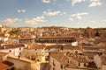 Panoramic view of Chinchon, a small Spanish Village near Madrid