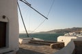 Panoramic view of Chora from the windmill hill in Mykonos, Greece