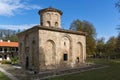 Panoramic view of church in medieval Zemen Monastery, Bulgaria