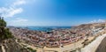 Panoramic view of Almeria city from Alcazaba Royalty Free Stock Photo