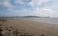 Panoramic view of the city of Bahia de Caraquez seen from the beach of San Vicente