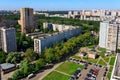 Panoramic view of the city Balashikha in Moscow region, Russia. Royalty Free Stock Photo